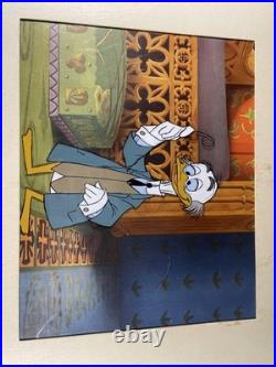 WALT DISNEY Animation Cel Vintage Production Art professor Ludwig Vin Drake I5