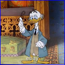 WALT DISNEY Animation Cel Vintage Production Art professor Ludwig Vin Drake I5