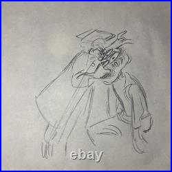 WALT DISNEY Animation Cel draw 1940's GOOFEY LOT Production Art Cartoon MT