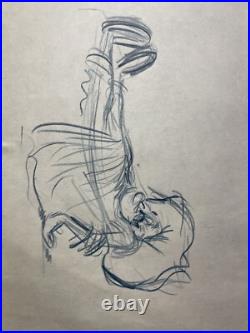 WALT DISNEY Animation Cel draw 1940's GOOFEY LOT Production Art Cartoon MT