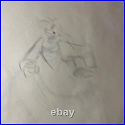 WALT DISNEY Animation Cel draw 1940's GOOFEY LOT Production Art Cartoon MT