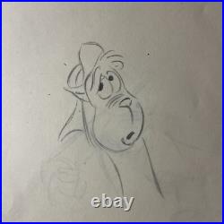 WALT DISNEY Animation Cel draw 1940's GOOFEY LOT Production Art Cartoon MT