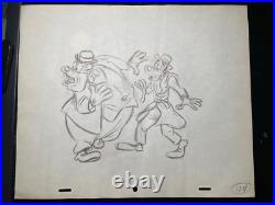 WALT DISNEY Animation Cel draw 1940's GOOFEY PEG LEG Production Art Cartoon I22