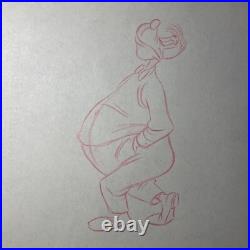 WALT DISNEY Animation Cel draw 1940's GOOFY LOT Production Art Cartoon MT