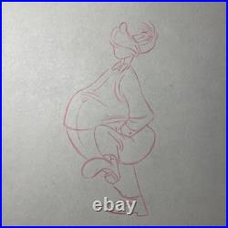 WALT DISNEY Animation Cel draw 1940's GOOFY LOT Production Art Cartoon MT