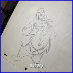 WALT DISNEY Animation Cel draw 1940's GOOFY PEG LEG Production Art Cartoon I22