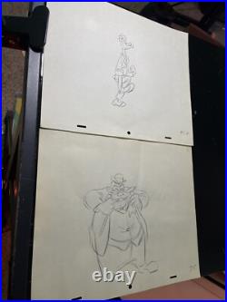WALT DISNEY Animation Cel draw 1940's GOOFY PEG LEG Production Art Cartoon I22