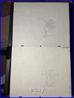 WALT DISNEY Animation Cel early DONALD DUCK vintage Production Art Cartoons MT