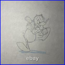 WALT DISNEY Animation Cel early DONALD DUCK vintage Production Art Cartoons MT