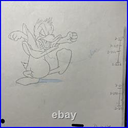WALT DISNEY Animation Cel early DONALD DUCK vintage Production Art Cartoons MT