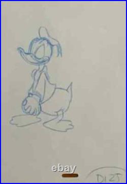 WALT DISNEY Animation Cel early DONALD DUCK vintage Production Art Cartoons MT