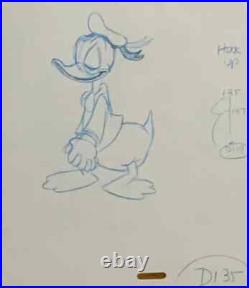 WALT DISNEY Animation Cel early DONALD DUCK vintage Production Art Cartoons MT