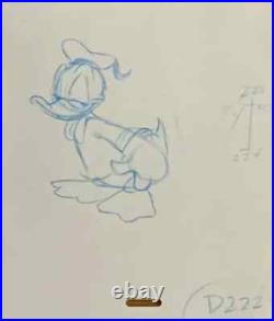 WALT DISNEY Animation Cel early DONALD DUCK vintage Production Art Cartoons MT