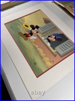 WALT DISNEY LIMITED EDITION ANIMATION CEL Mickey Minnie Mouse LITTLE WHIRLWIND