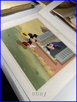 WALT DISNEY LIMITED EDITION ANIMATION CEL Mickey Minnie Mouse LITTLE WHIRLWIND
