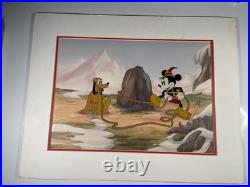 WALT DISNEY LIMITED EDITION ANIMATION CEL Mickey Mouse Pluto ALPINE CLIMBERS X1 WALT DISNEY LIMITED EDITION ANIMATION CEL Mickey Mouse Pluto ALPINE CLIMBERS X1