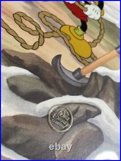 WALT DISNEY LIMITED EDITION ANIMATION CEL Mickey Mouse Pluto ALPINE CLIMBERS X1