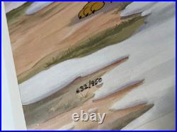 WALT DISNEY LIMITED EDITION ANIMATION CEL Mickey Mouse Pluto ALPINE CLIMBERS X1