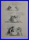 WALT DISNEY ORIGINAL DAILY COMIC STRIP DRAWING OF SCAMP by Bill Berg 5/8/79