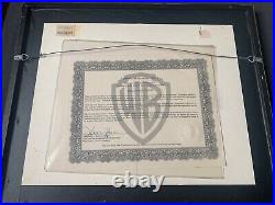 WB Warner Brothers Original Production Cel BOX OFFICE BUNNY Daffy Duck Disney