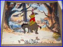 WINNIE THE POOH Animation Cel Walt Disney Cartoons Limited Edition Piglet I1