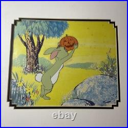 WINNIE THE POOH Animation Cel Walt Disney HALLOWEEN Cartoon Art Vintage I24