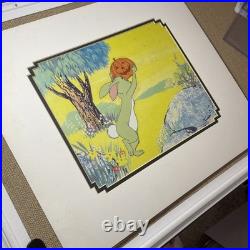 WINNIE THE POOH Animation Cel Walt Disney HALLOWEEN Cartoon Art Vintage I24