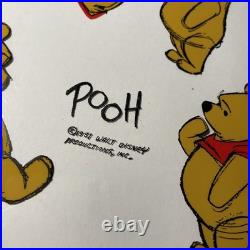 WINNIE THE POOH Animation Cel Walt Disney Tv Show Cartoon Art Vintage RARE I6