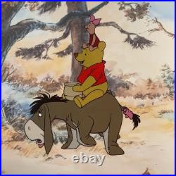 WINNIE THE POOH Animation Cel vintage Walt Disney Limited Edition Piglet Art I4