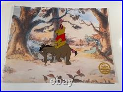 WINNIE THE POOH Animation Cel vintage Walt Disney Limited Edition Piglet Art I4