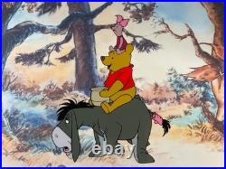 WINNIE THE POOH Animation Cel vintage Walt Disney Limited Edition Piglet Art I5