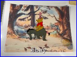 WINNIE THE POOH Animation Cel vintage Walt Disney Limited Edition Piglet Art I5
