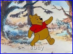 WINNIE THE POOH Animation Cel vintage Walt Disney Production Cartoon Art I11