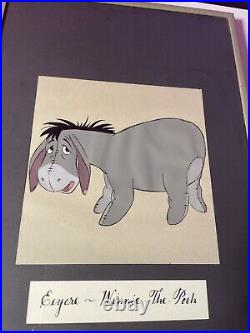 WINNIE THE POOH Animation Cels Walt Disney Production Art screen Used Eeyore X1