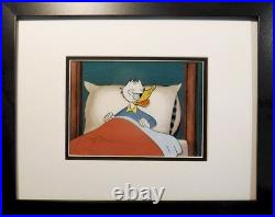 Waking Angry Bed mid-1950s Donald Duck Disney production cel Art Corner Hand Ink