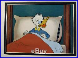 Waking Angry Bed mid-1950s Donald Duck Disney production cel Art Corner Hand Ink