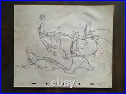 Walt Disney 1937 Lonesome Ghosts 6 Original Art Production Drawings