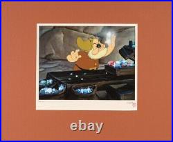 Walt Disney 1937 Snow White Doc with Jewels Rare in Mine Production cel/signed/art