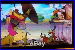 Walt Disney 1973 ROBIN HOOD Cartoon Animation Production Cel CPT. CROCODILE