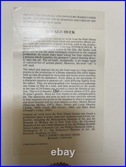 Walt Disney ANIMATION CEL DONALD DUCK 50TH BIRTHDAY GOOFY BILL POSTERS 130/275