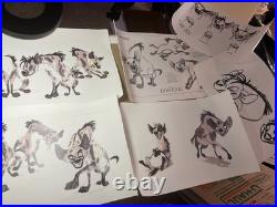 Walt Disney Animation Art LION KING model sheets production art Cels X1
