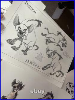 Walt Disney Animation Art LION KING model sheets production art Cels X1