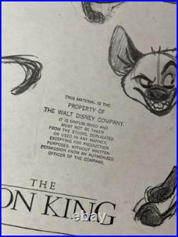 Walt Disney Animation Art LION KING model sheets production art Cels X1