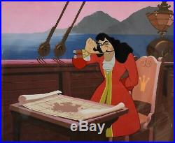 Walt Disney Animation Art Production Cel of Captain Hook from Peter Pan (1953)