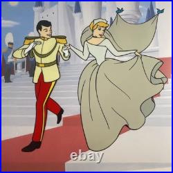 Walt Disney Animation Cel CINDERELLA vintage Art Limited Edition Gold? Movie I4