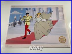 Walt Disney Animation Cel CINDERELLA vintage Art Limited Edition Gold? Movie I4