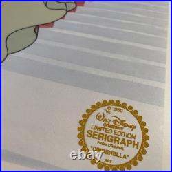 Walt Disney Animation Cel CINDERELLA vintage Art Limited Edition Gold? Movie I4
