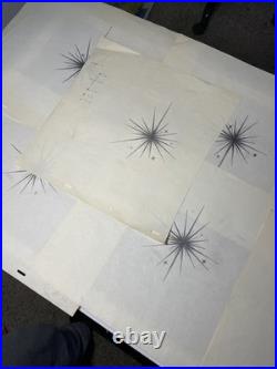 Walt Disney Animation Cel OPENING TITLE Sequence 1956 Starburst Vintage Art I1