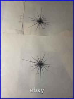 Walt Disney Animation Cel OPENING TITLE Sequence 1956 Starburst Vintage Art I1