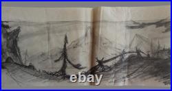 Walt Disney Animation background sketch Cell 1930's, Matte, Homer Brightman EST